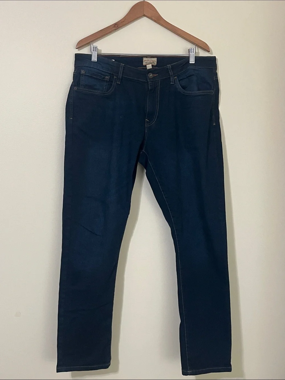 Weatherproof Men's Navy Slim Straight Jeans